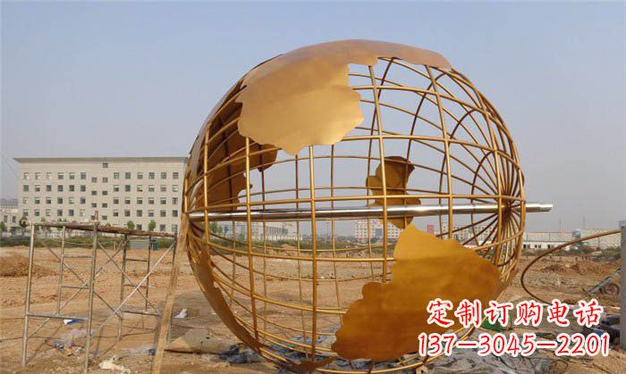 金华美丽的地球雕塑