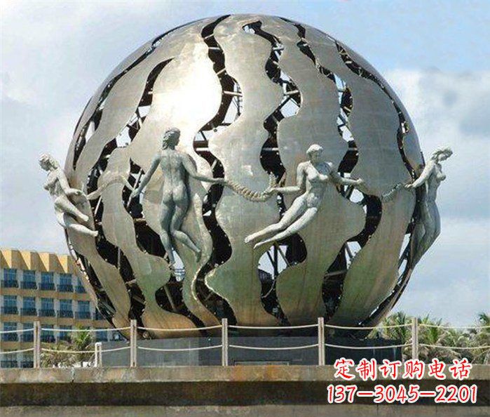 金华不锈钢地球雕塑一座精致而又充满着力量的艺术作品