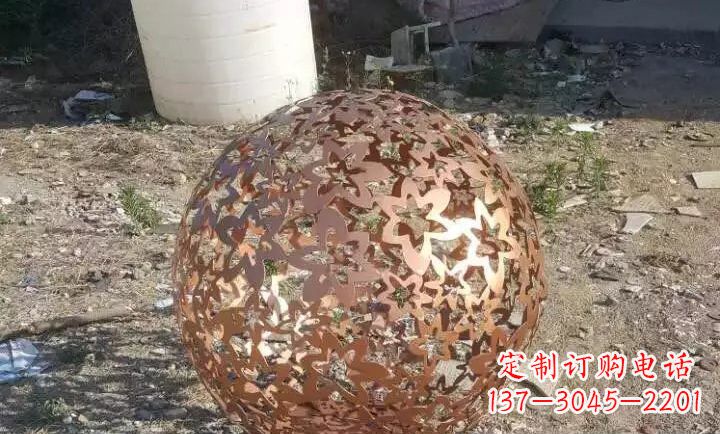 金华不锈钢地球仪雕塑精美的艺术装饰