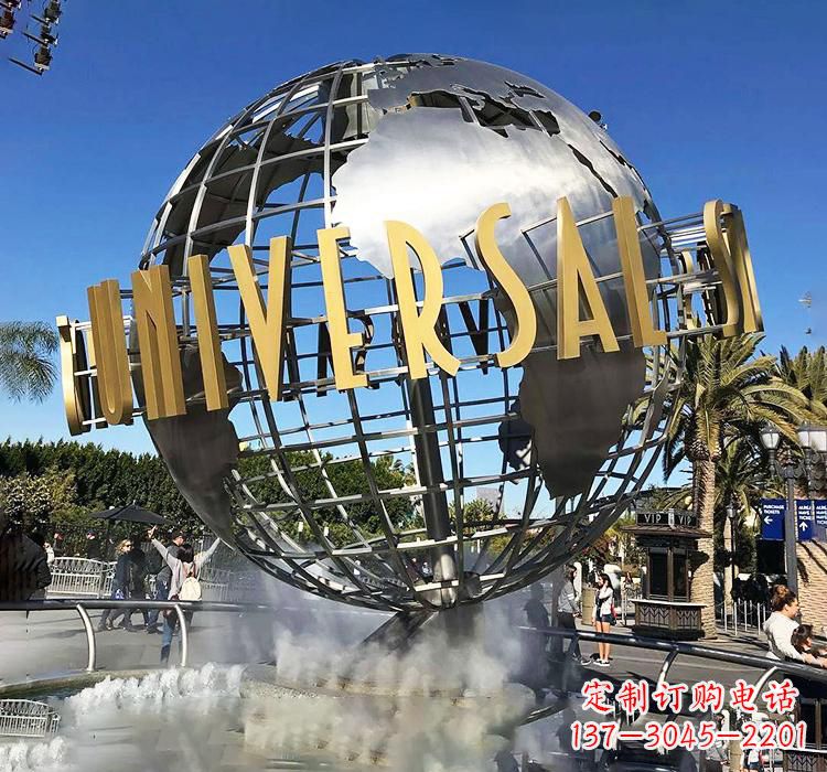 金华不锈钢地球仪雕塑——精致的地球礼物