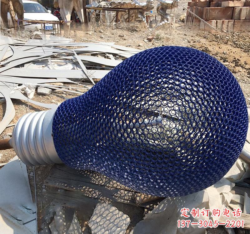 金华不锈钢灯泡雕塑22