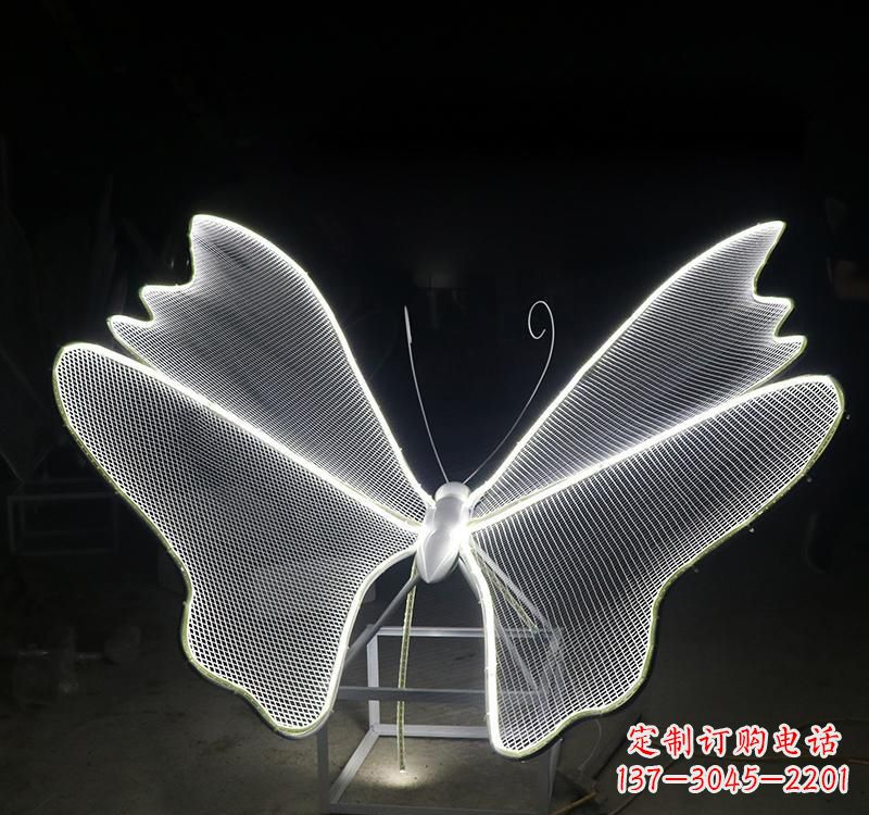 金华不锈钢灯饰蝴蝶雕塑
