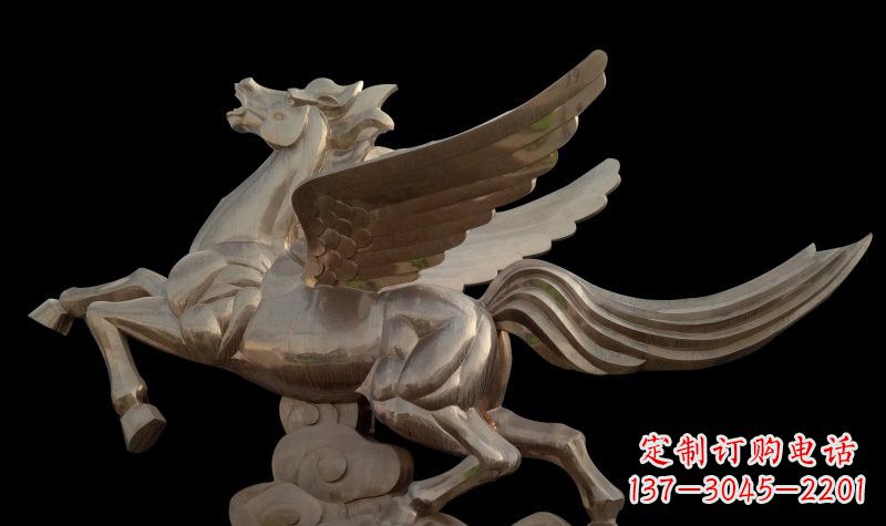 金华不锈钢飞马雕塑象征着自由与勇气