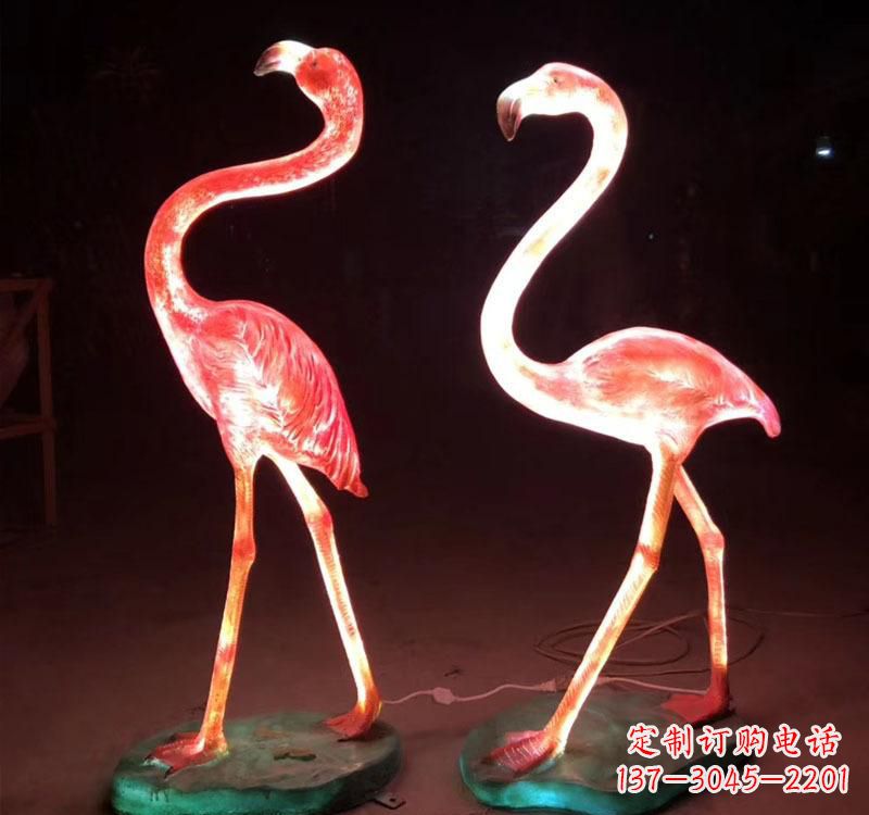 金华不锈钢火烈鸟绚丽多彩的艺术品