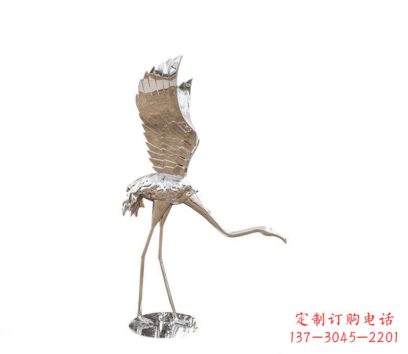 金华不锈钢火烈鸟雕塑灿烂耀眼的艺术之作