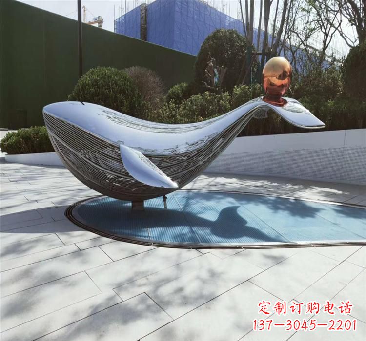 金华不锈钢海豚雕塑艺术与科技的完美结合