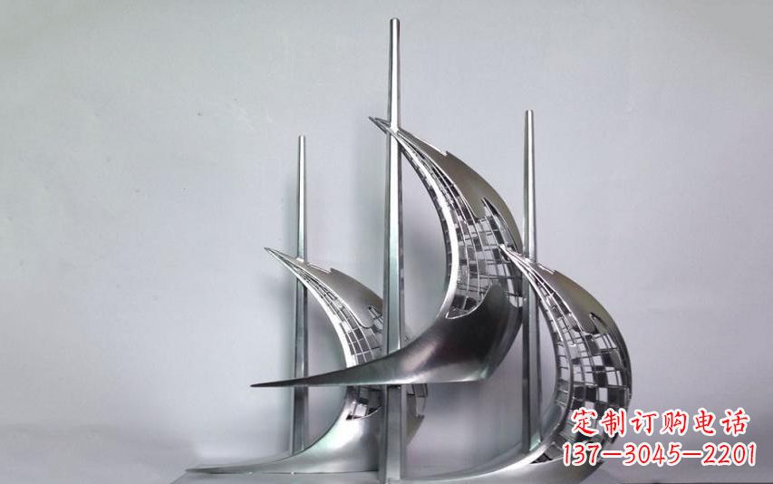 金华不锈钢帆船雕塑——海洋之旅的象征