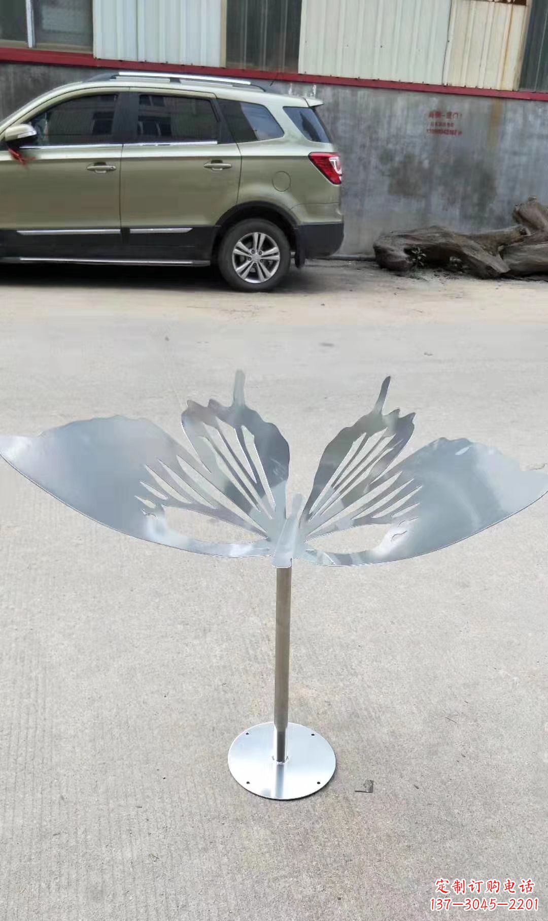 金华绚丽精美的不锈钢蝴蝶雕塑