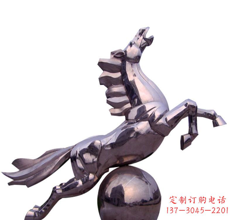 金华不锈钢飞马城市雕塑象征城市新生