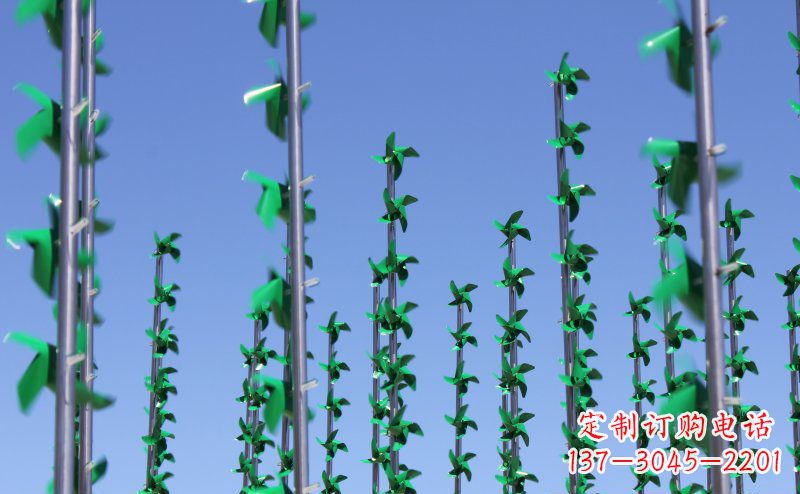 金华不锈钢风车雕塑灵动而又精致