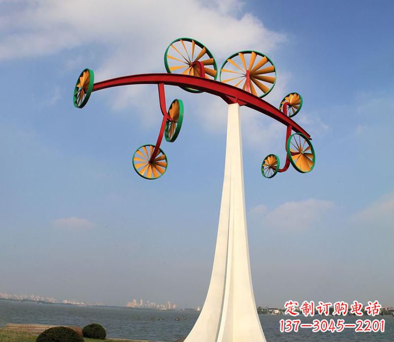 金华不锈钢风车雕塑艺术美学的完美结合