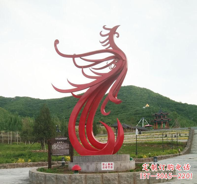 金华不锈钢凤凰展现古老文明的传承
