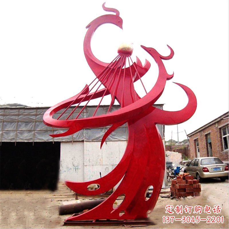 金华不锈钢凤凰景观雕塑