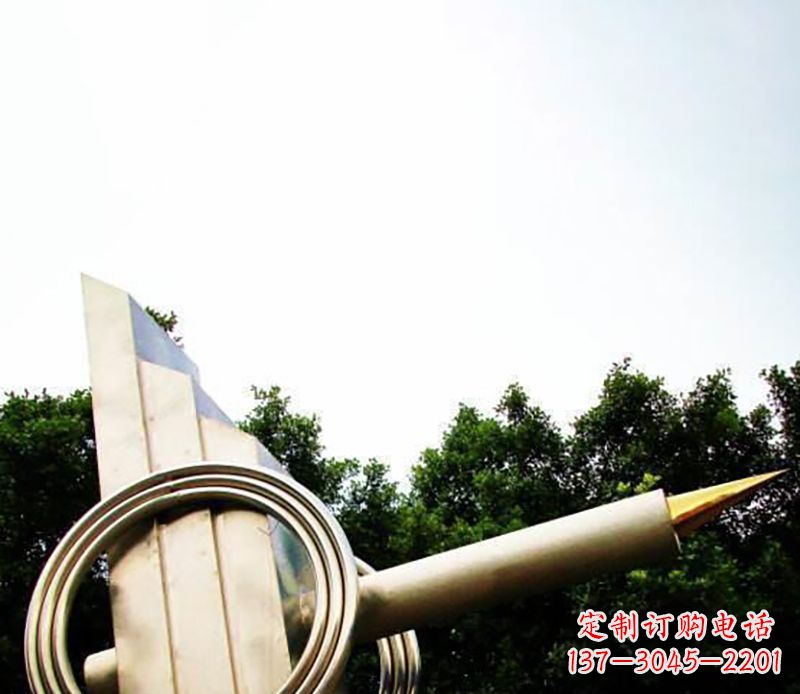 金华不锈钢钢笔雕塑把简单的钢笔变成艺术品
