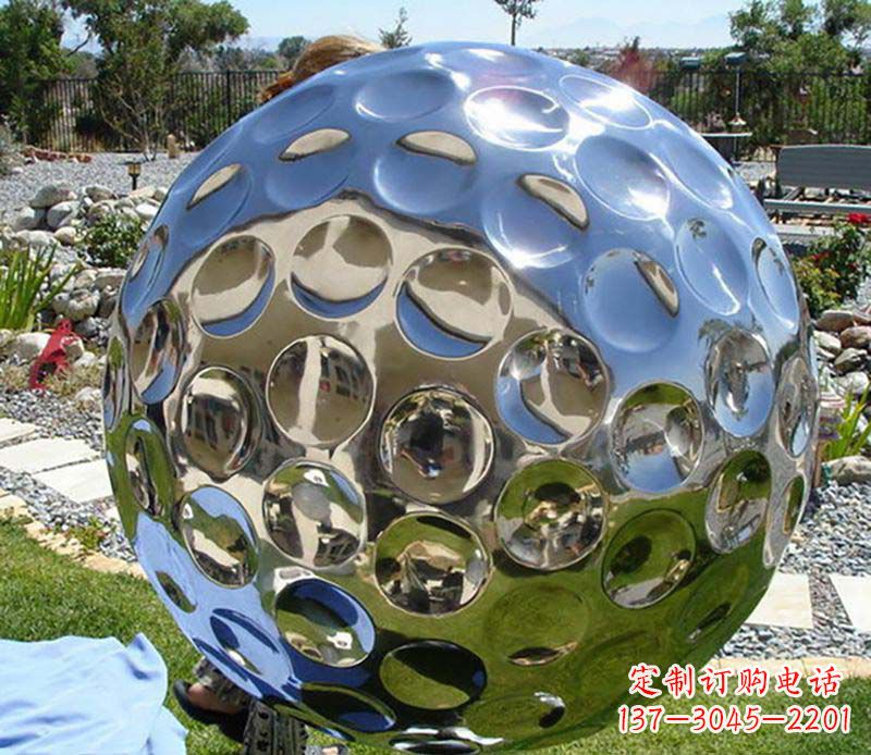 金华不锈钢高尔夫球雕塑