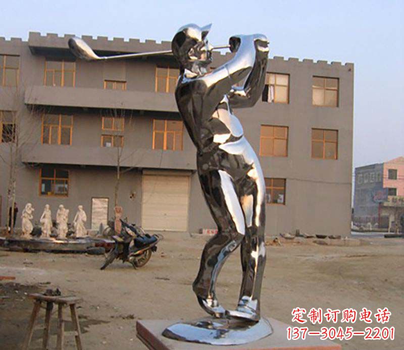 金华高尔夫雕塑一种不锈钢制作的艺术品