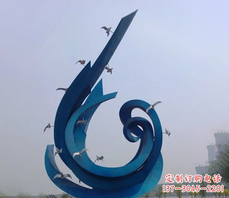 金华不锈钢鸽子雕塑雕刻着永恒与美丽
