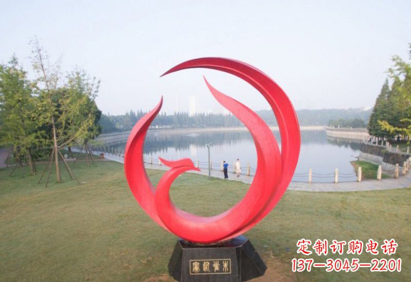 金华凤凰雕塑——点缀不锈钢公园的美丽风景