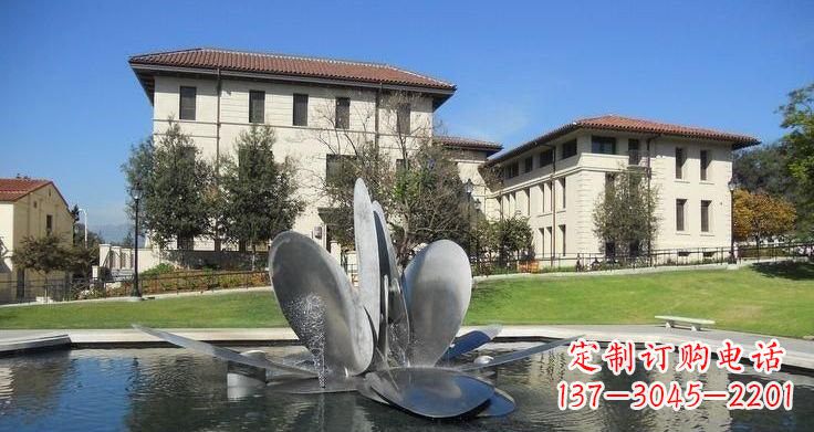 金华不锈钢喷泉雕塑——美的象征