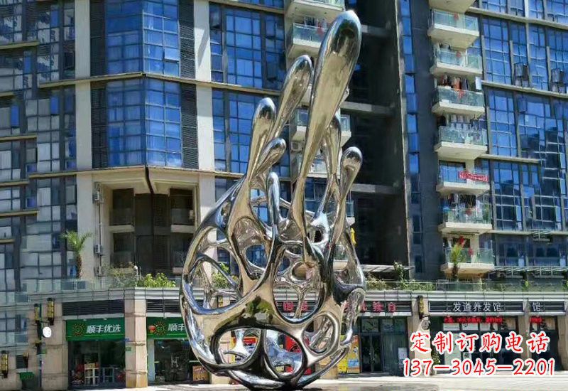 金华不锈钢龙雕塑——象征着力量与灵气
