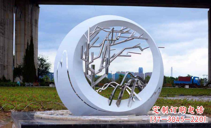 金华不锈钢树枝雕塑艺术与环保的完美结合