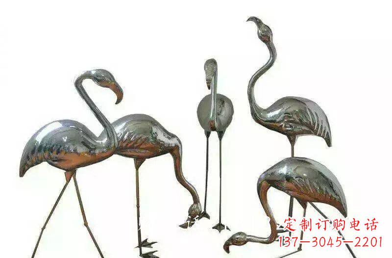 金华不锈钢火烈鸟雕塑——美丽的自然之美