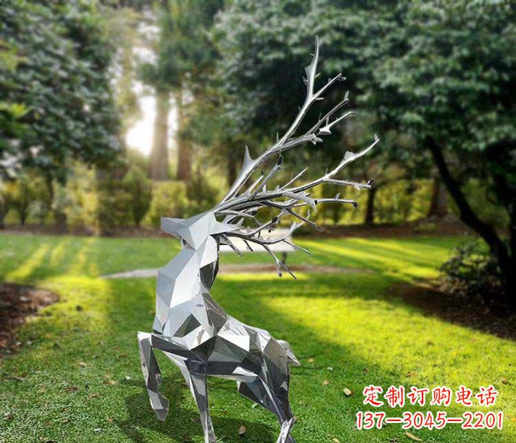 金华不锈钢公园动物鹿