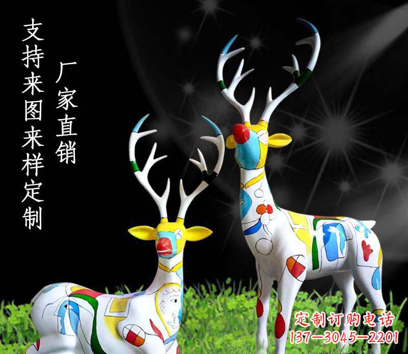 金华不锈钢动物雕塑——小鹿