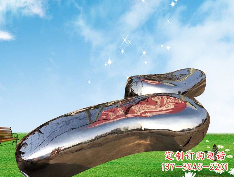金华精美的不锈钢鹅卵石雕塑