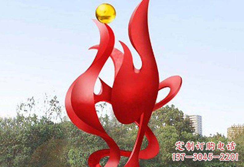 金华不锈钢凤凰雕塑——象征着古代神兽的传奇