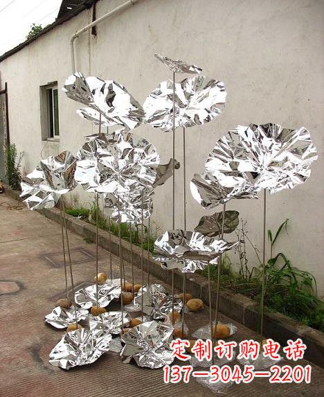 金华不锈钢荷叶雕塑——精美绝伦