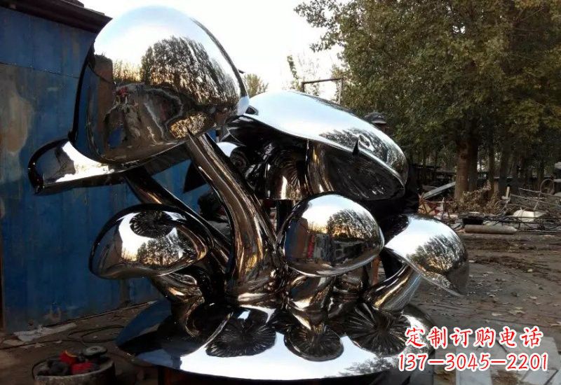 金华不锈钢公园蘑菇雕塑