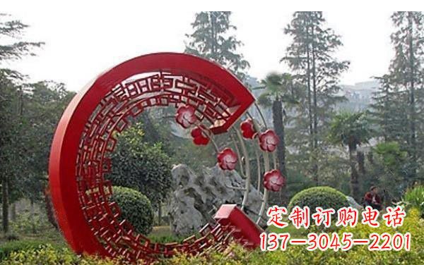 金华不锈钢公园圆环雕塑——精美的艺术瑰宝