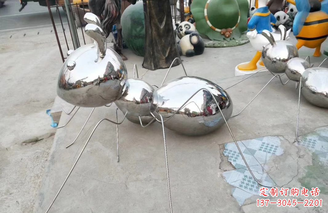 金华精致雕塑——不锈钢蚂蚁