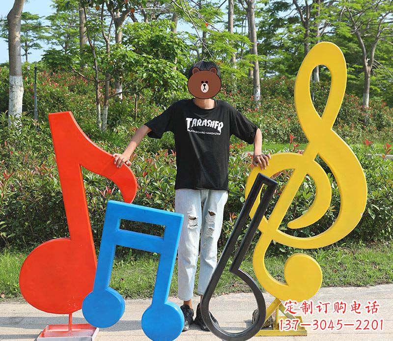 金华不锈钢公园音符雕塑——精美绝伦
