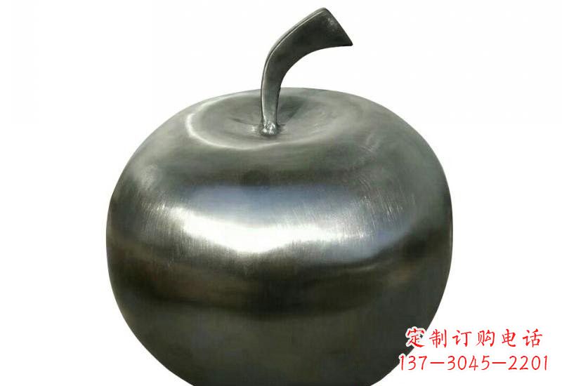 金华不锈钢苹果雕塑精美的艺术之作