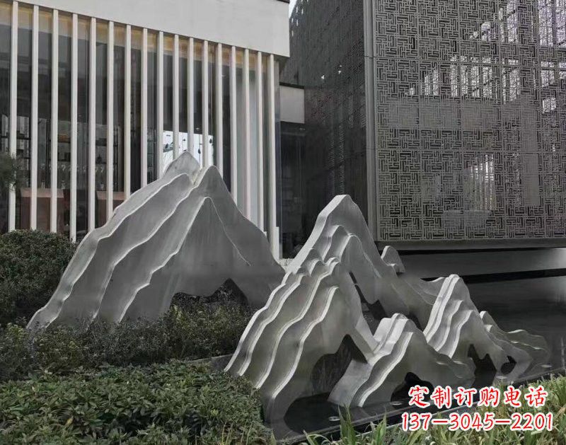 金华不锈钢公园小区精美的假山雕塑