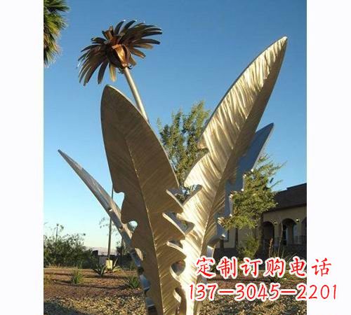 金华不锈钢蒲公英雕塑——点缀公园美景