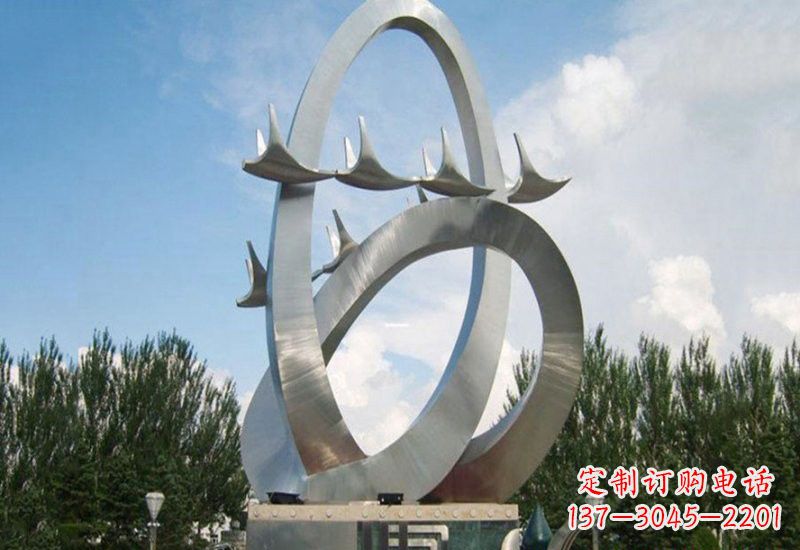 金华不锈钢天鹅雕塑