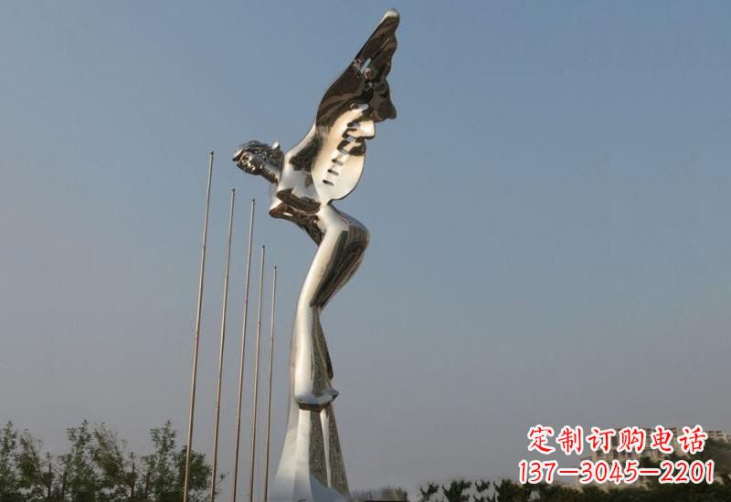 金华不锈钢天使雕塑精美而优雅