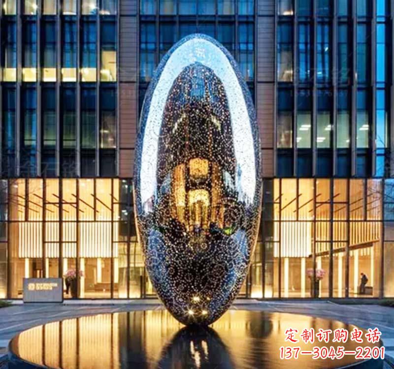 金华不锈钢圆环雕塑抽象艺术的完美诠释