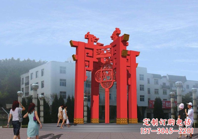 金华不锈钢灯笼雕塑——点亮城市美景