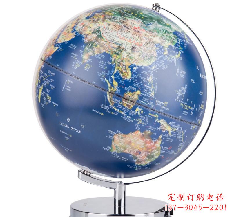 金华不锈钢地球仪雕塑精美的艺术品