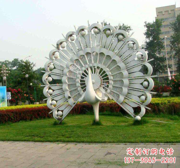 金华不锈钢孔雀雕塑艺术与美的完美结合