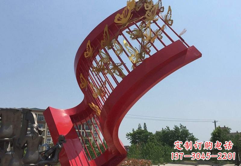 金华不锈钢蝴蝶灵动的艺术雕塑