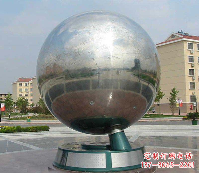 金华不锈钢地球仪雕塑精美绝伦