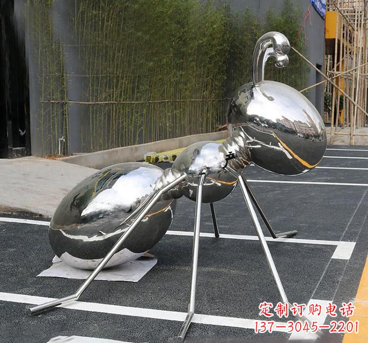 金华不锈钢广场昆虫蚂蚁雕塑