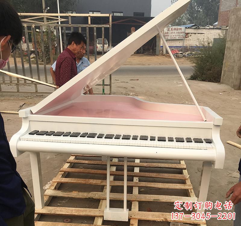 金华不锈钢广场乐器钢琴雕塑