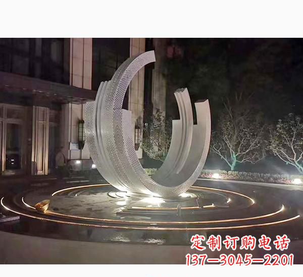 金华不锈钢广场喷泉雕塑精美的艺术珍品