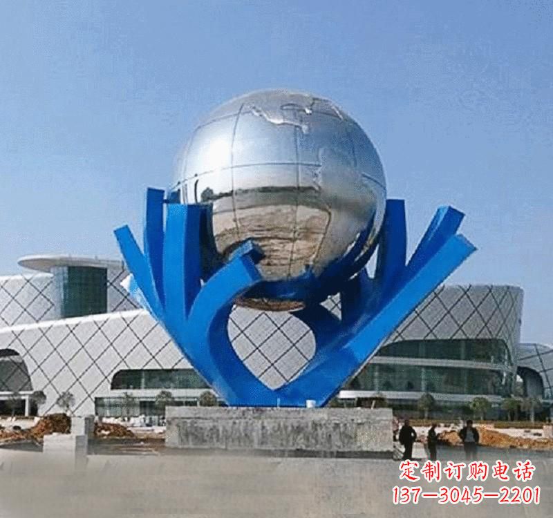 金华不锈钢地球雕塑缔造绿色家园